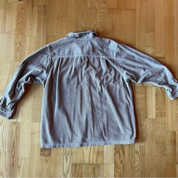 Vintage LL Bean wide wale tan corduroy shirt - Picture 7 of 8